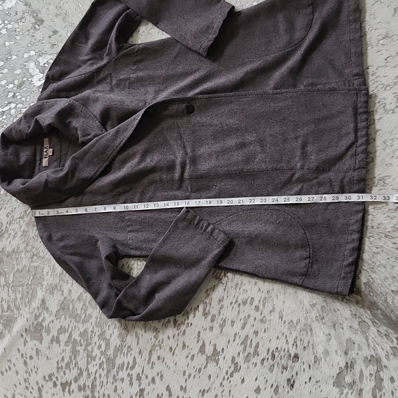 Flax Shawl Collar Jacket Wool Blend SzS - Picture 4 of 8